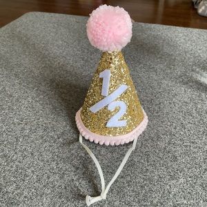 Half birthday party hat! 🎉